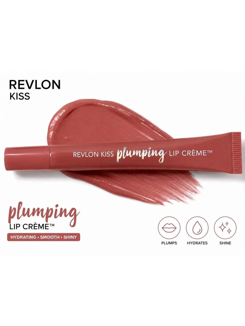 Revlon Kiss Plumping Lip Crème 505 Apricot Silk + Silicone Phone Holder Set